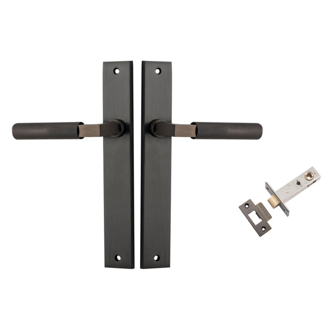 Iver Brunswick Lever Rectangular Backplate Passage Kit Signature Brass 10752KPASS60 - The Blue Space