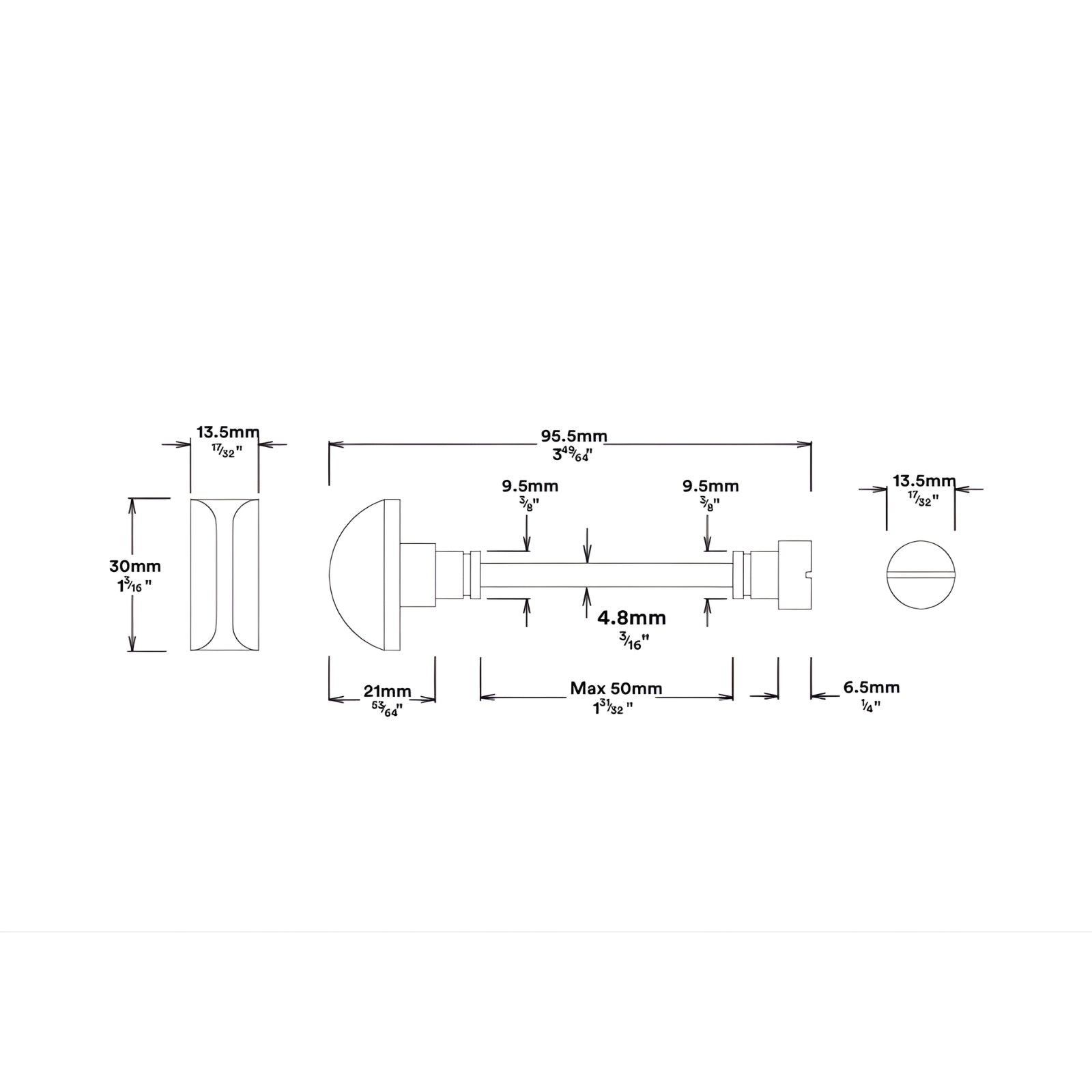 Line Drawing Lock Iver Cambridge Knob Rectangular Backplate Privacy Kit with Privacy Turn Brushed Brass 15322KPRIV60 - The Blue Space