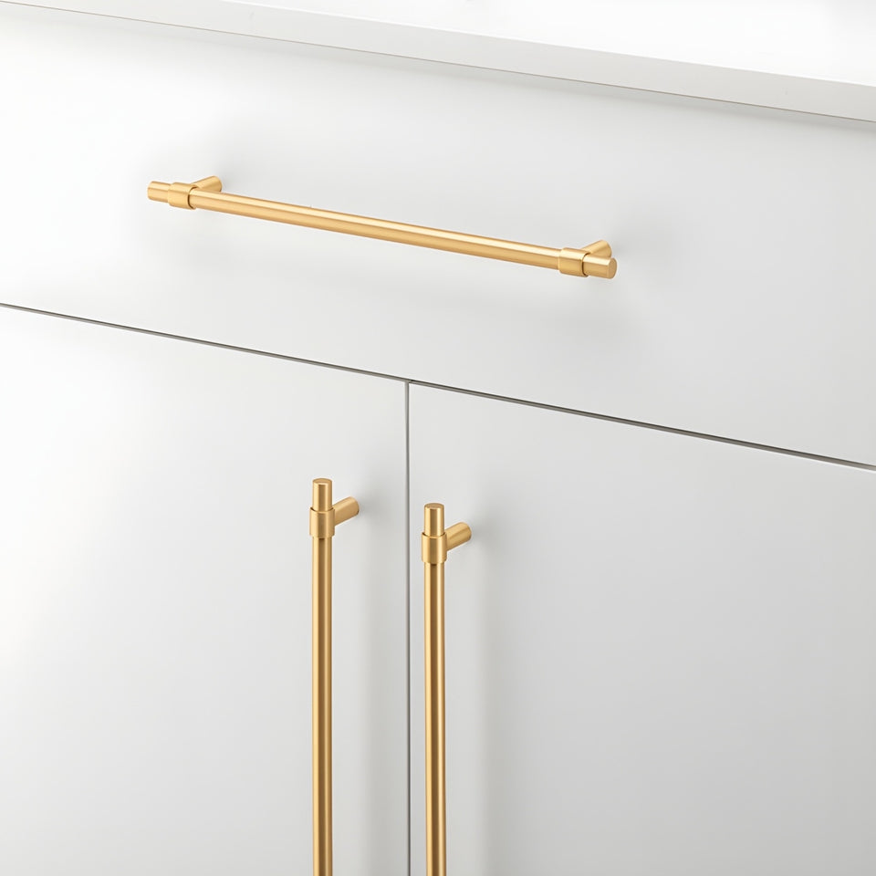 Iver Helsinki 256mm Cabinet Pull Handle Brushed Brass