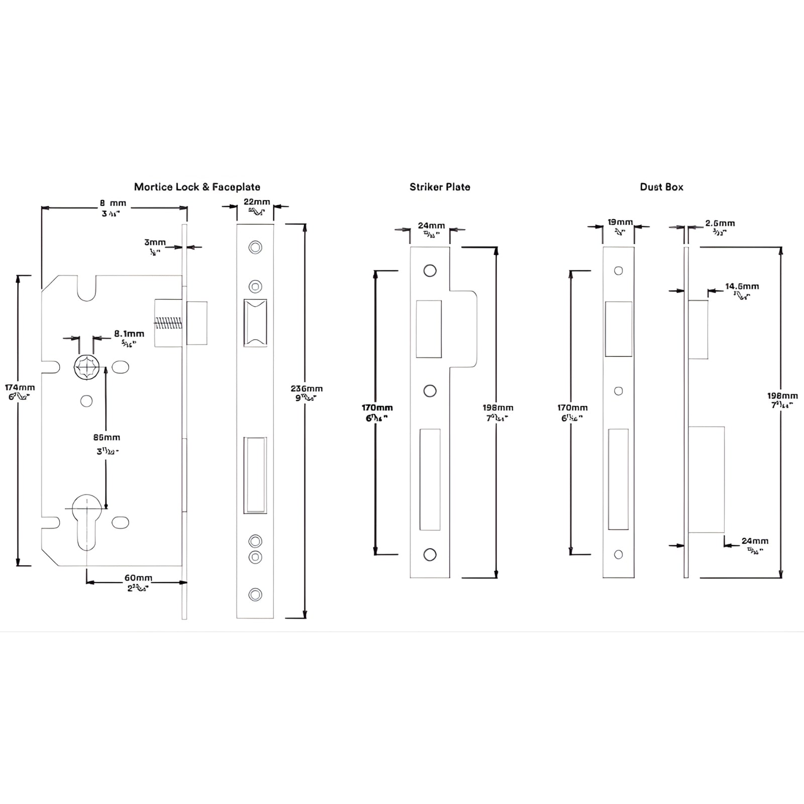 Mortice Lock Iver Helsinki Lever Oval Backplate Entrance Kit with High Security Lock Brushed Brass 15400KENTR60KT - The Blue Space