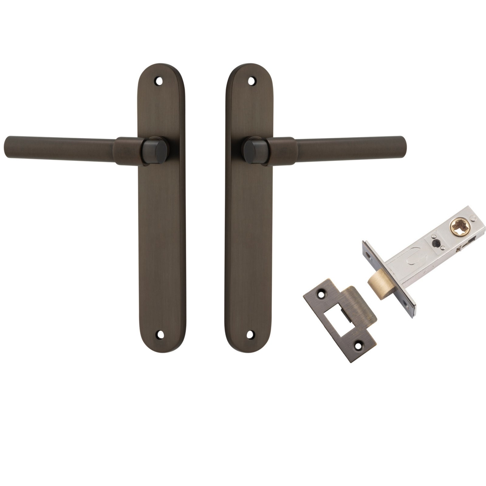 Iver Helsinki Lever Oval Backplate Passage Kit Signature Brass 10900KPASS60 - The Blue Space