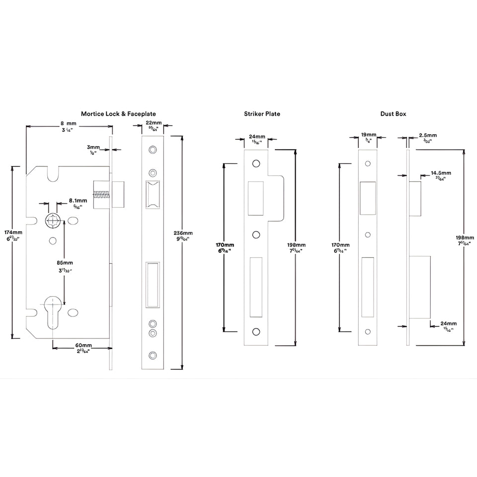 Iver Helsinki Lever Rectangular Backplate Entrance Kit with High Security Lock Brushed Brass