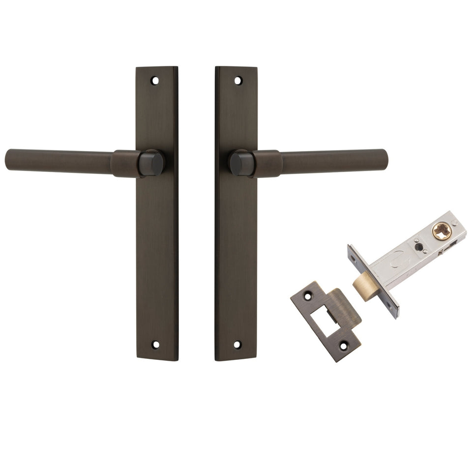 Iver Helsinki Lever Rectangular Backplate Passage Kit Signature Brass