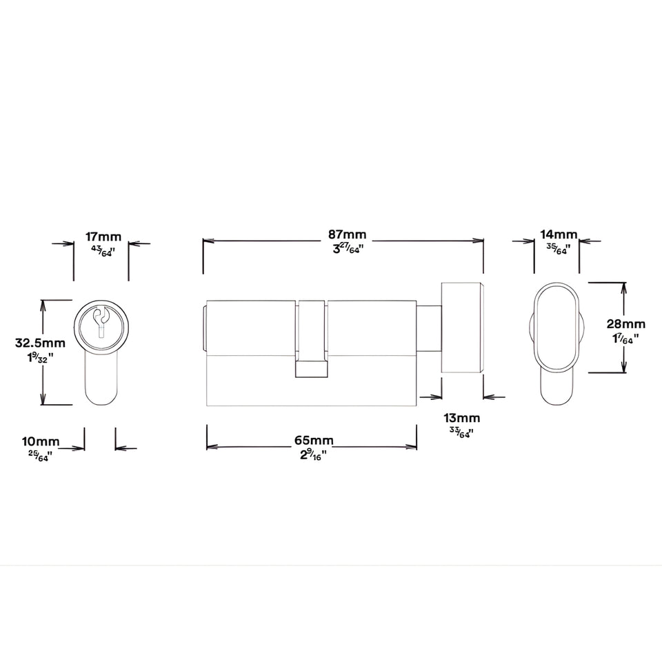 Iver Helsinki Lever Round Rose Entrance Kit with Separate High Security Lock Brushed Brass