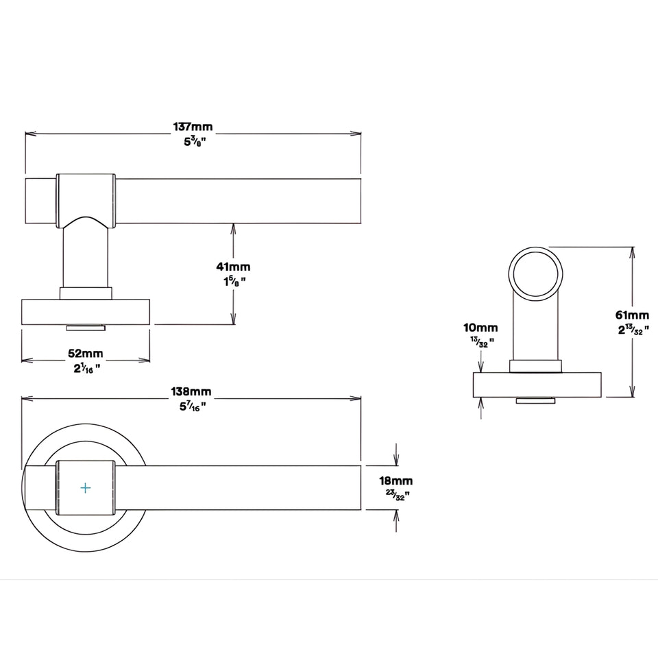 Iver Helsinki Lever Round Rose Entrance Kit with Separate High Security Lock Brushed Gold PVD