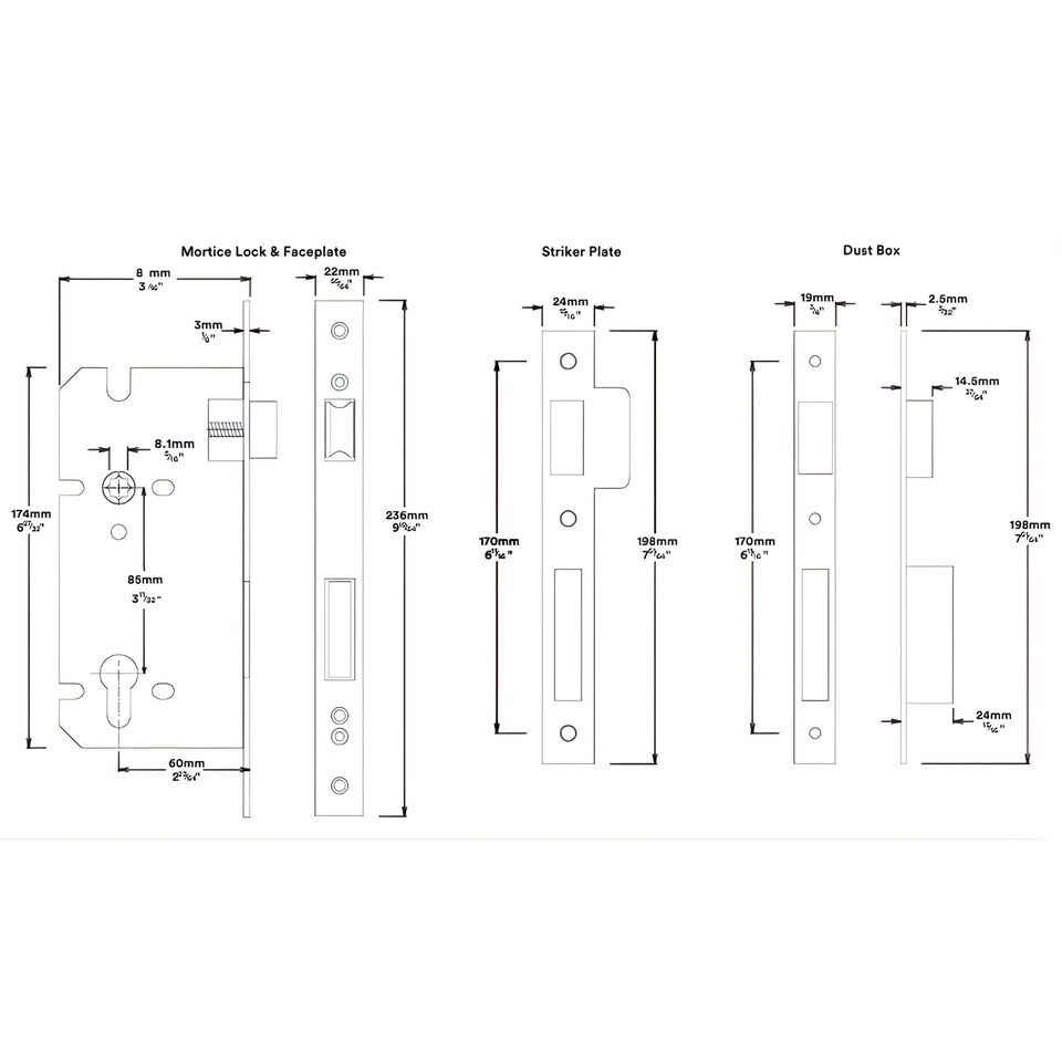 Iver Helsinki Lever Round Rose Entrance Kit with Separate High Security Lock Signature Brass