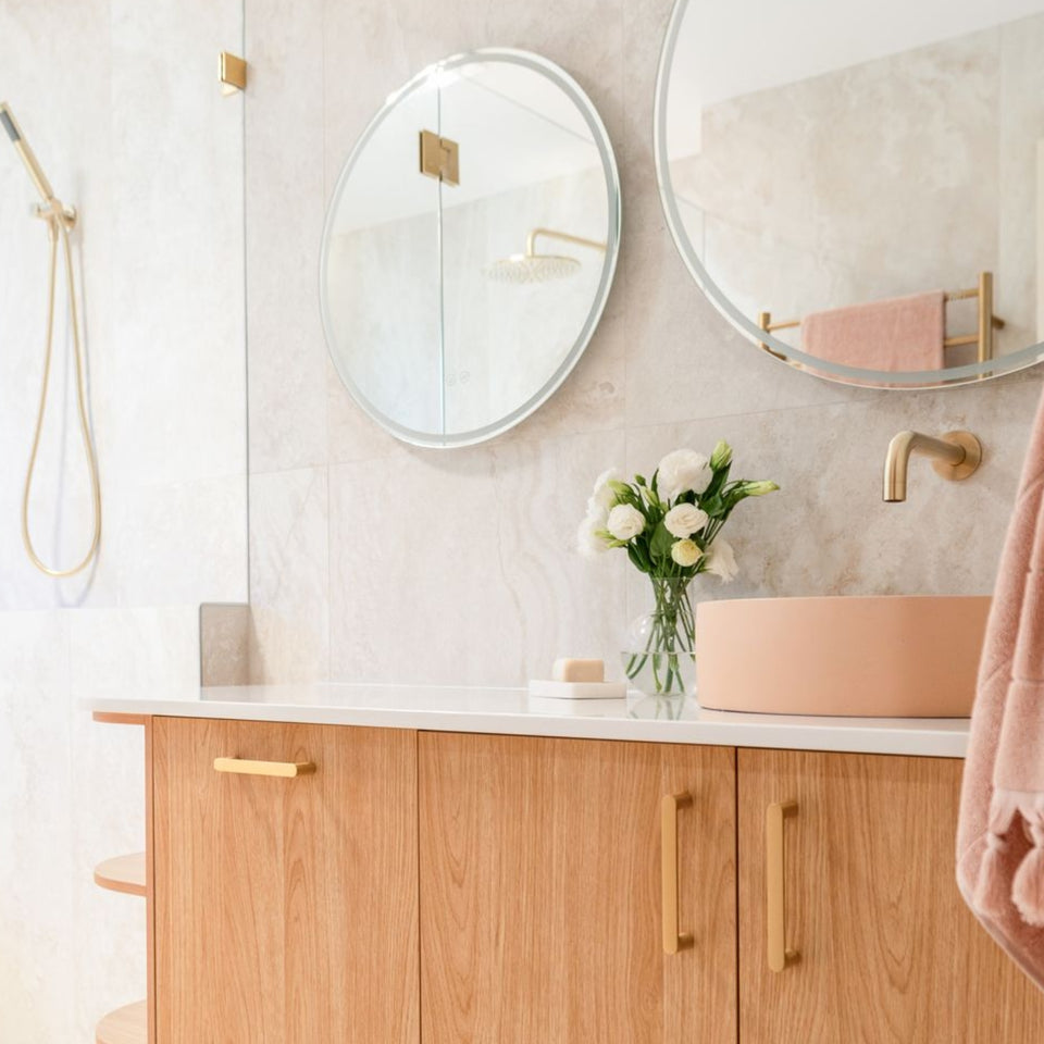 Iver Osaka 96mm Cabinet Pull Handle Brushed Brass