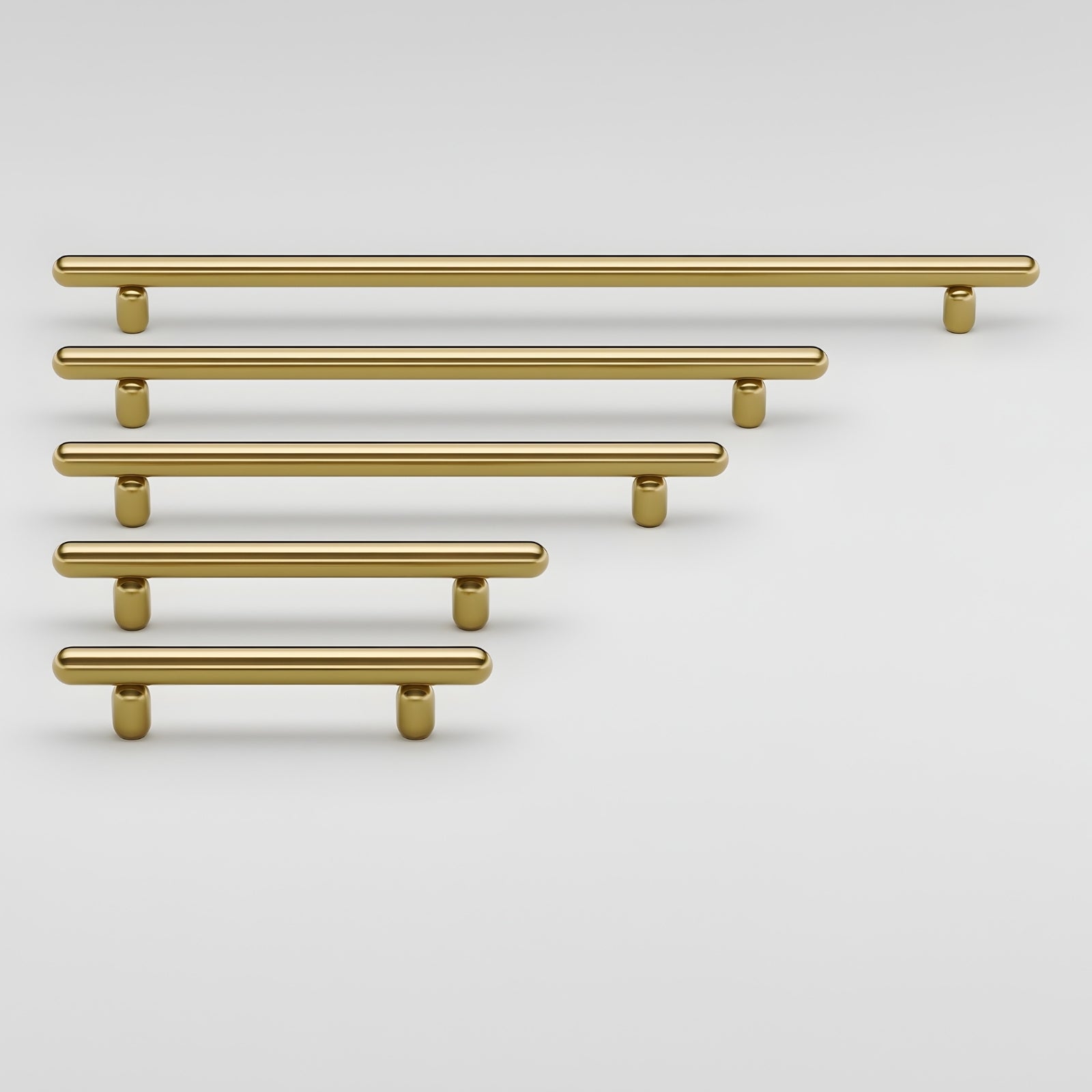 All Size Iver Puerto 128mm Cabinet Pull Handle Brushed Gold PVD 24030 - The Blue Space