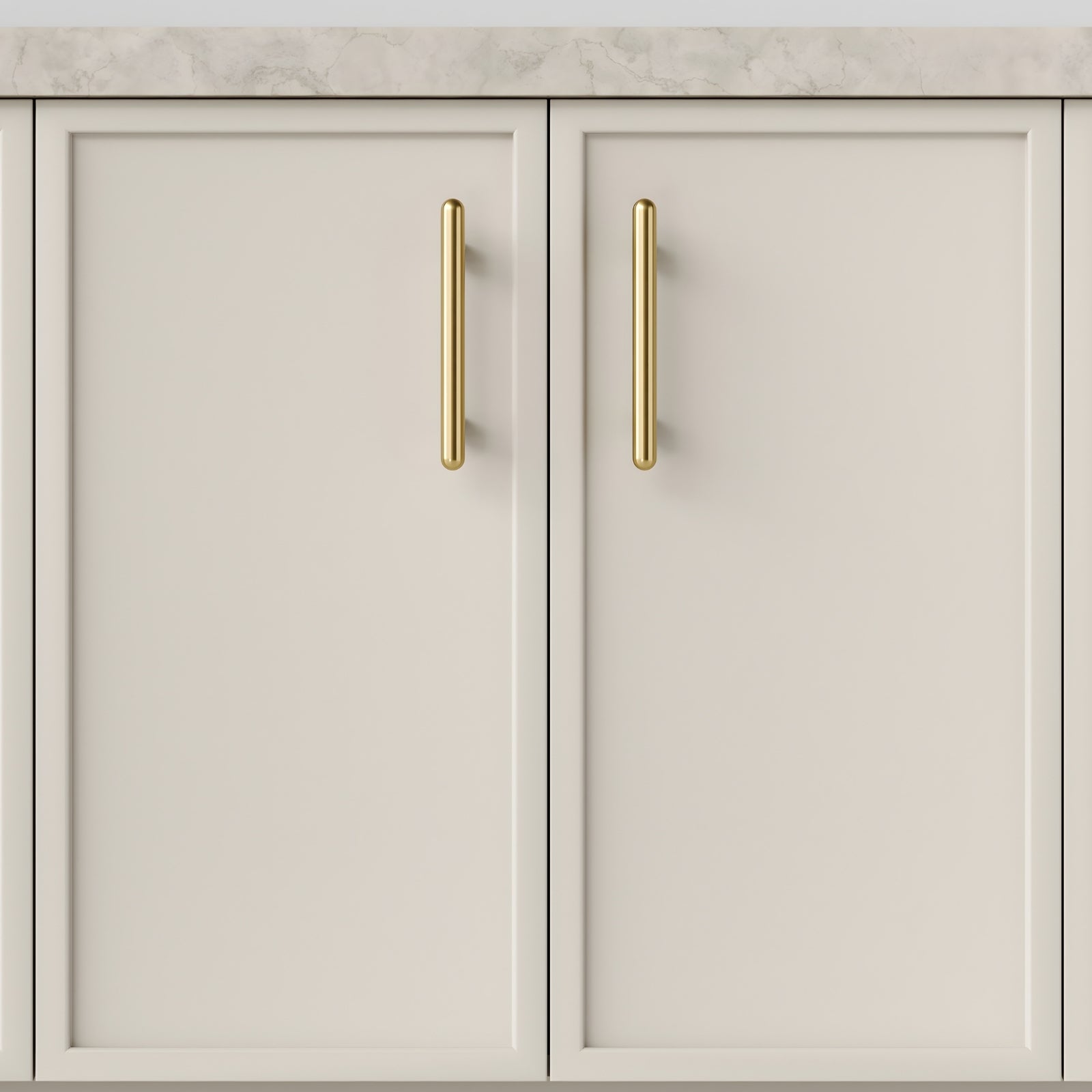 Hero Iver Puerto 128mm Cabinet Pull Handle Brushed Gold PVD 24030 - The Blue Space