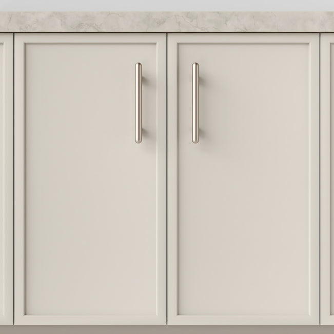 Hero Iver Puerto 128mm Cabinet Pull Handle Satin Nickel 24035 - The Blue Space