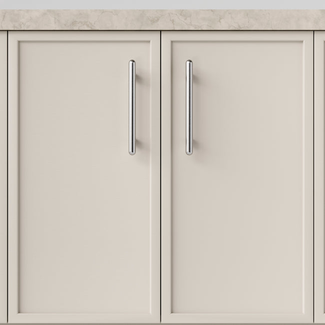 Hero Iver Puerto 160mm Cabinet Pull Handle Polished Chrome 24044 - The Blue Space