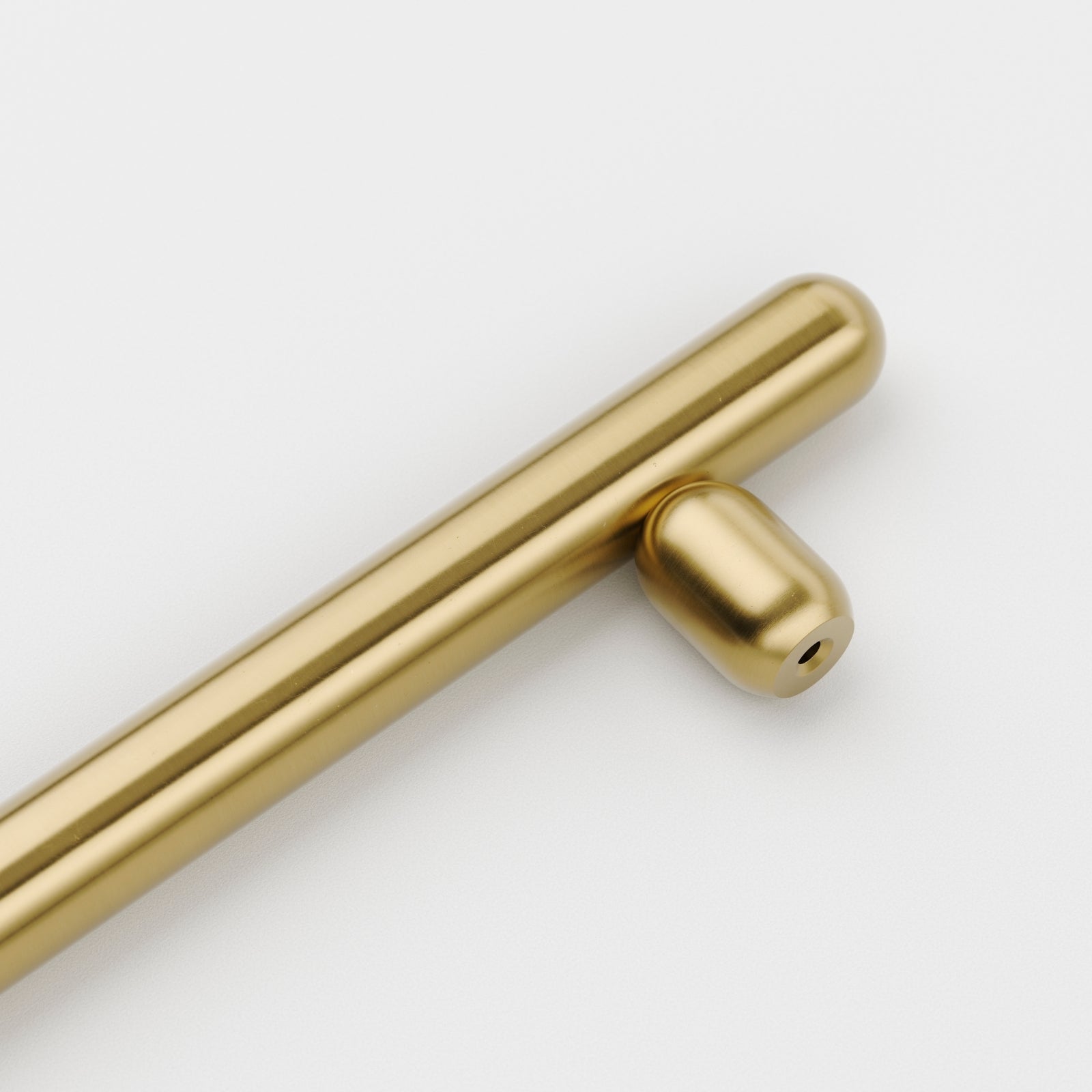 Detail1 Iver Puerto 256mm Cabinet Pull Handle Brushed Gold PVD 24050 - The Blue Space