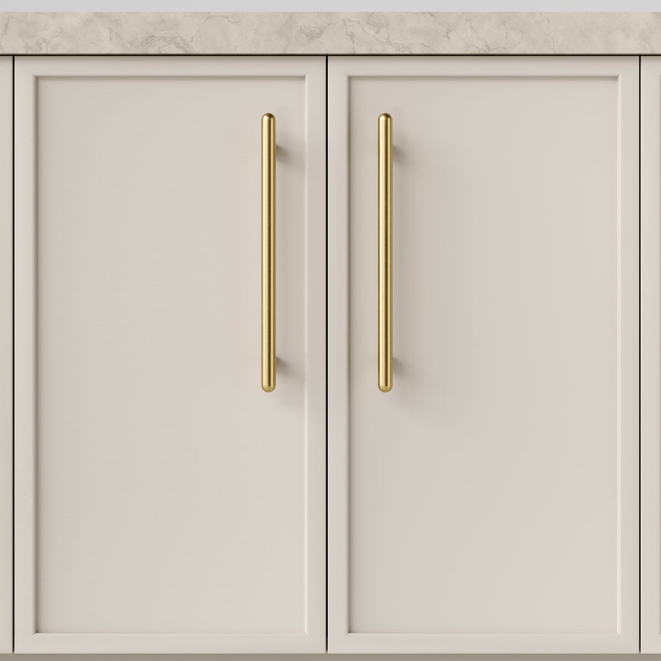 Iver Puerto 256mm Cabinet Pull Handle Brushed Gold PVD