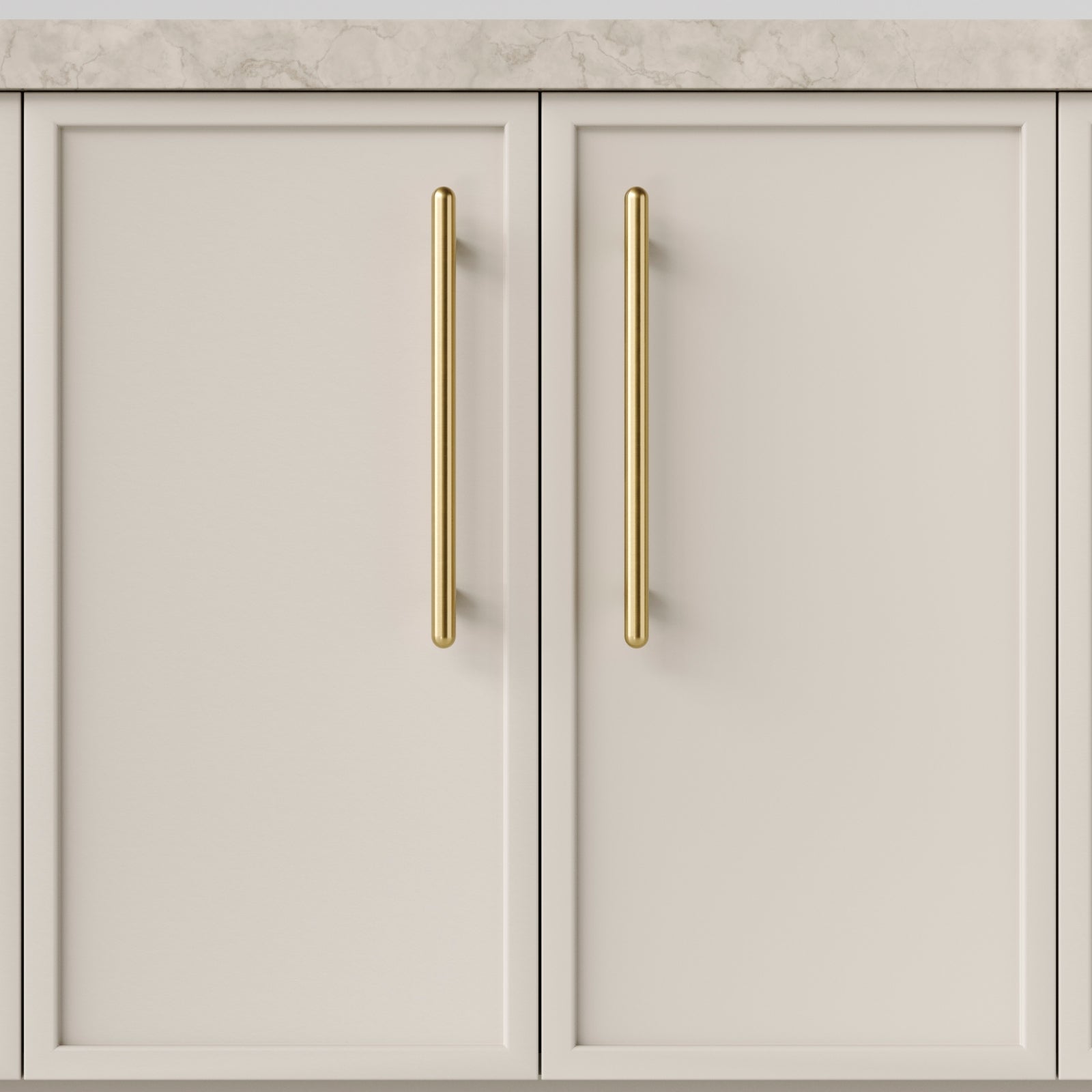 Hero Iver Puerto 256mm Cabinet Pull Handle Brushed Gold PVD 24050 - The Blue Space