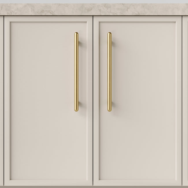 Hero Iver Puerto 256mm Cabinet Pull Handle Brushed Gold PVD 24050 - The Blue Space