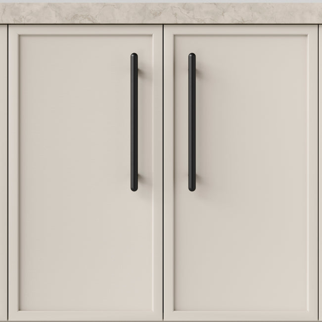 Hero Iver Puerto 256mm Cabinet Pull Handle Matte Black 24053 - The Blue Space