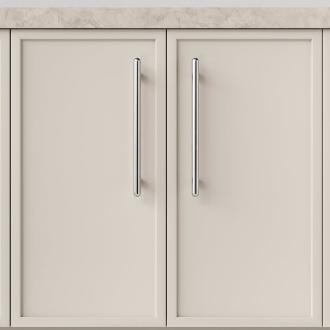 Hero Iver Puerto 256mm Cabinet Pull Handle Polished Chrome 24054 - The Blue Space