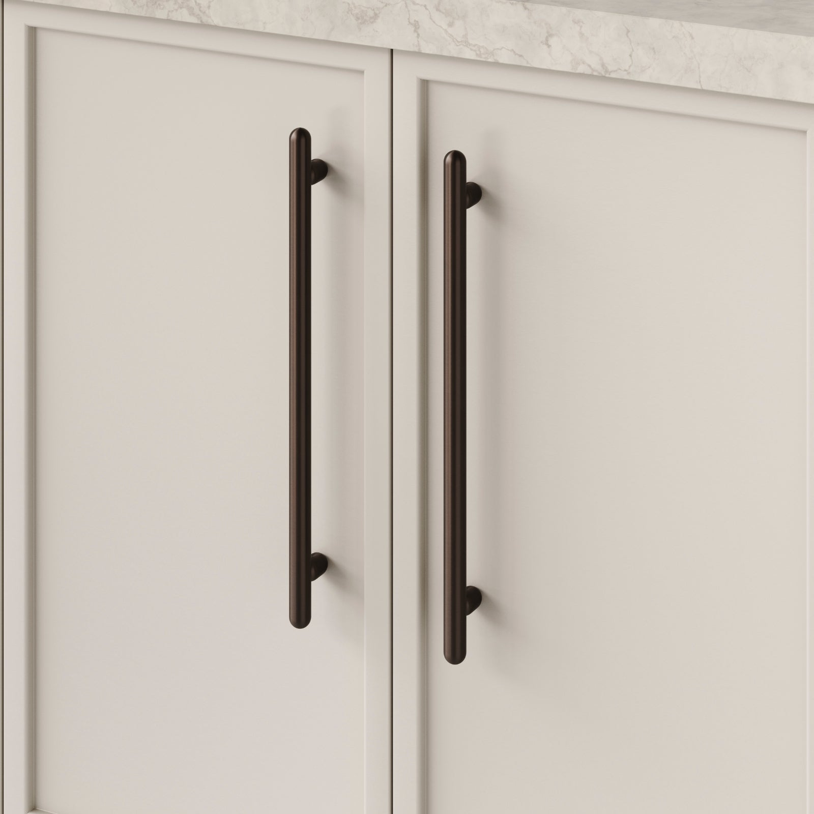 Detail1 Iver Puerto 320mm Cabinet Pull Handle Signature Brass 24062 - The Blue Space