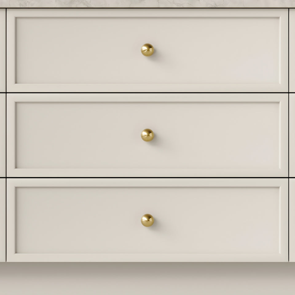 Iver Puerto 38mm Cabinet Knob Brushed Gold PVD