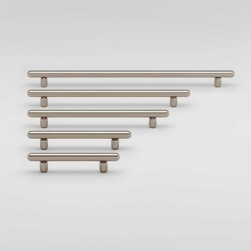 Iver Puerto 450mm Cabinet Pull Handle Satin Nickel