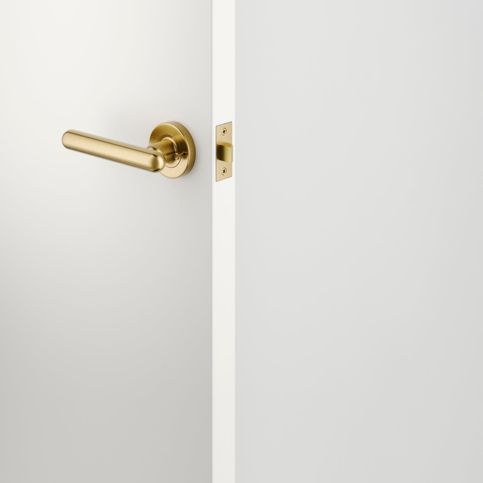 Lifestyle Iver Puerto Lever Round Rose (Inbuilt Privacy) Brushed Gold PVD 24000KIBPRIV60 - The Blue Space