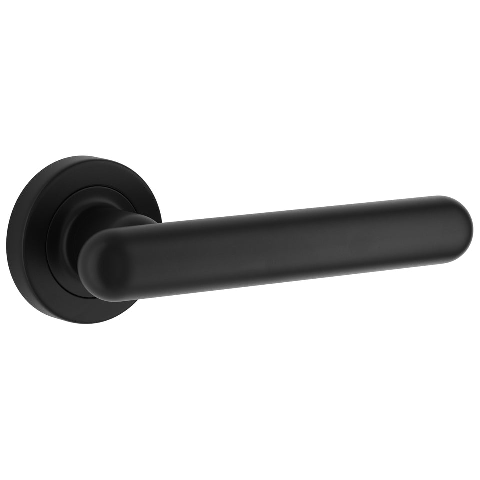 Iver Puerto Lever Round Rose Matte Black