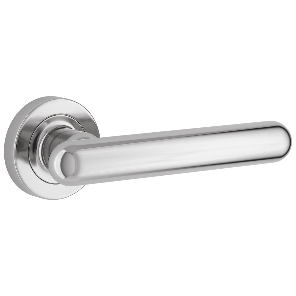 Iver Puerto Lever Round Rose Polished Chrome