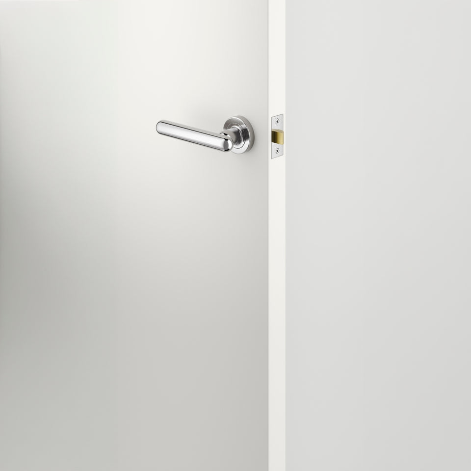 Iver Puerto Lever Round Rose Polished Chrome