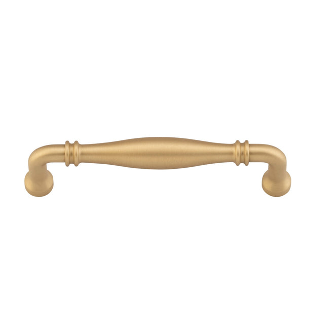 Iver Sarlat 128mm Cabinet Pull Handle Brushed Brass 21066 - The Blue Space