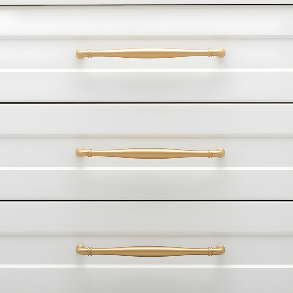 Iver Sarlat 256mm Cabinet Pull Handle Brushed Brass