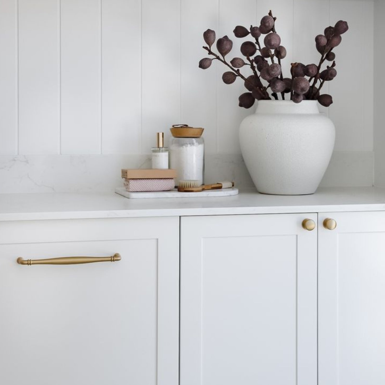 Project Image Iver Sarlat 320mm Cabinet Pull Handle Brushed Brass 21096 - The Blue Space