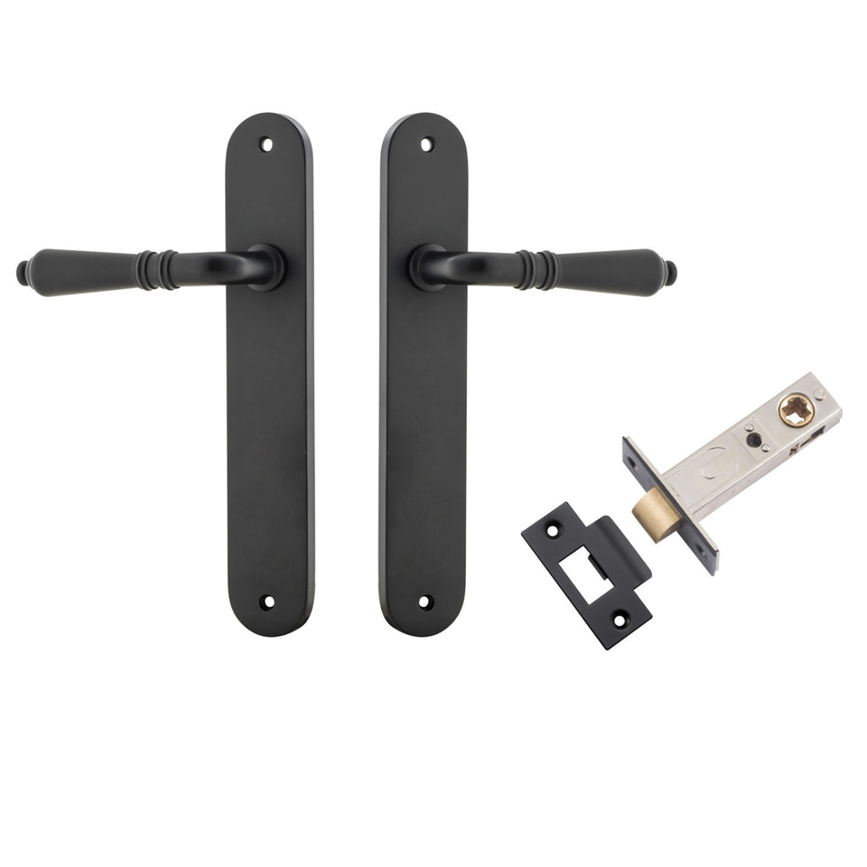 Iver Sarlat Lever Oval Backplate Passage Kit Matte Black