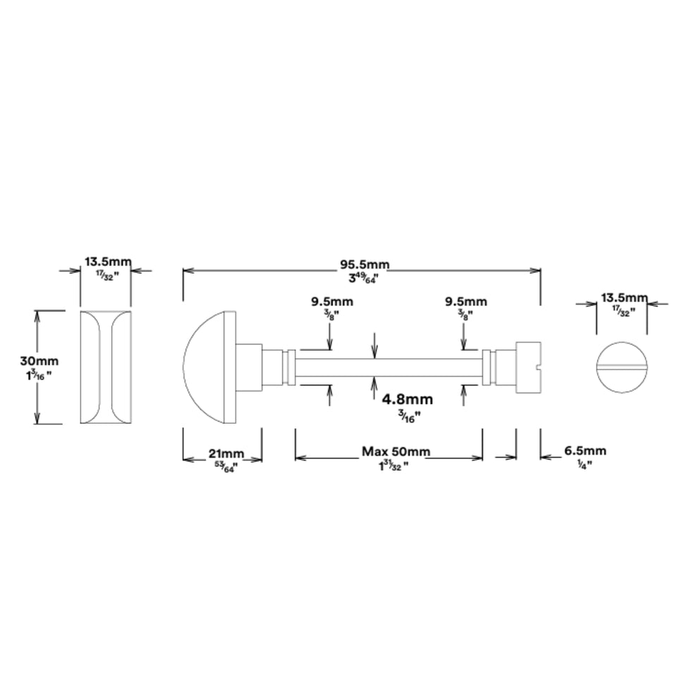 Iver Sarlat Lever Oval Backplate Privacy Kit with Privacy Turn Satin Nickel