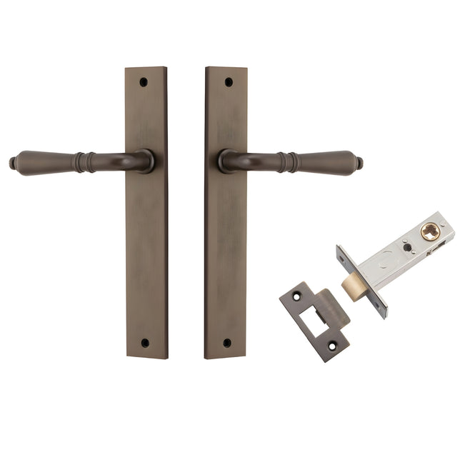 Iver Sarlat Lever Rectangular Backplate Passage Kit Signature Brass 10700KPASS60 - The Blue Space