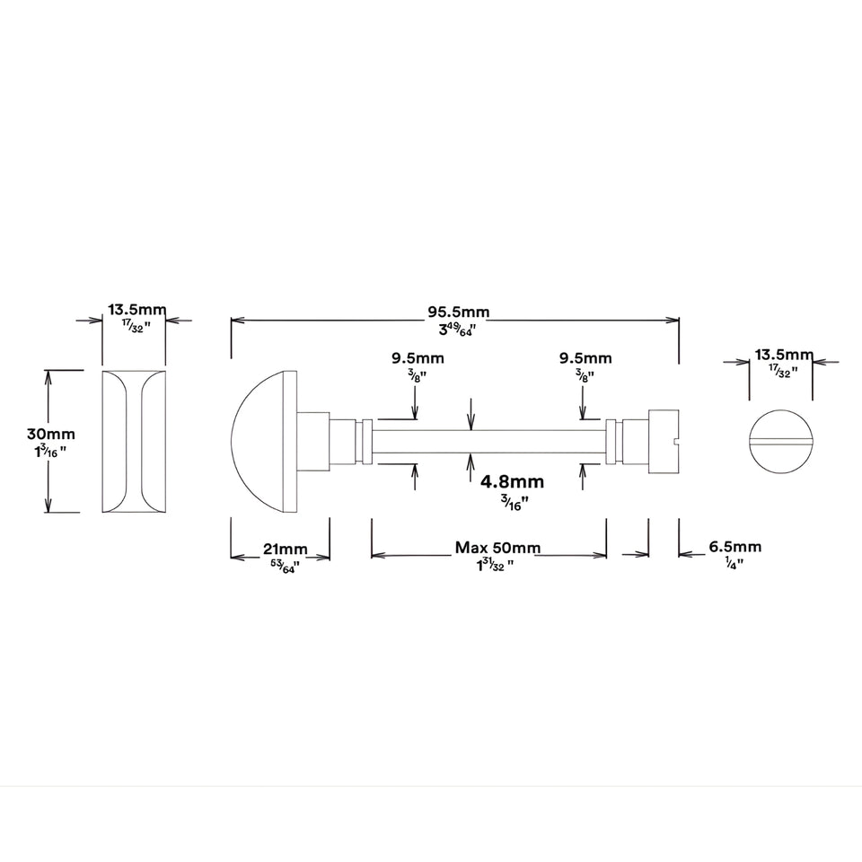 Iver Sarlat Lever Rectangular Backplate Privacy Kit with Privacy Turn Satin Nickel