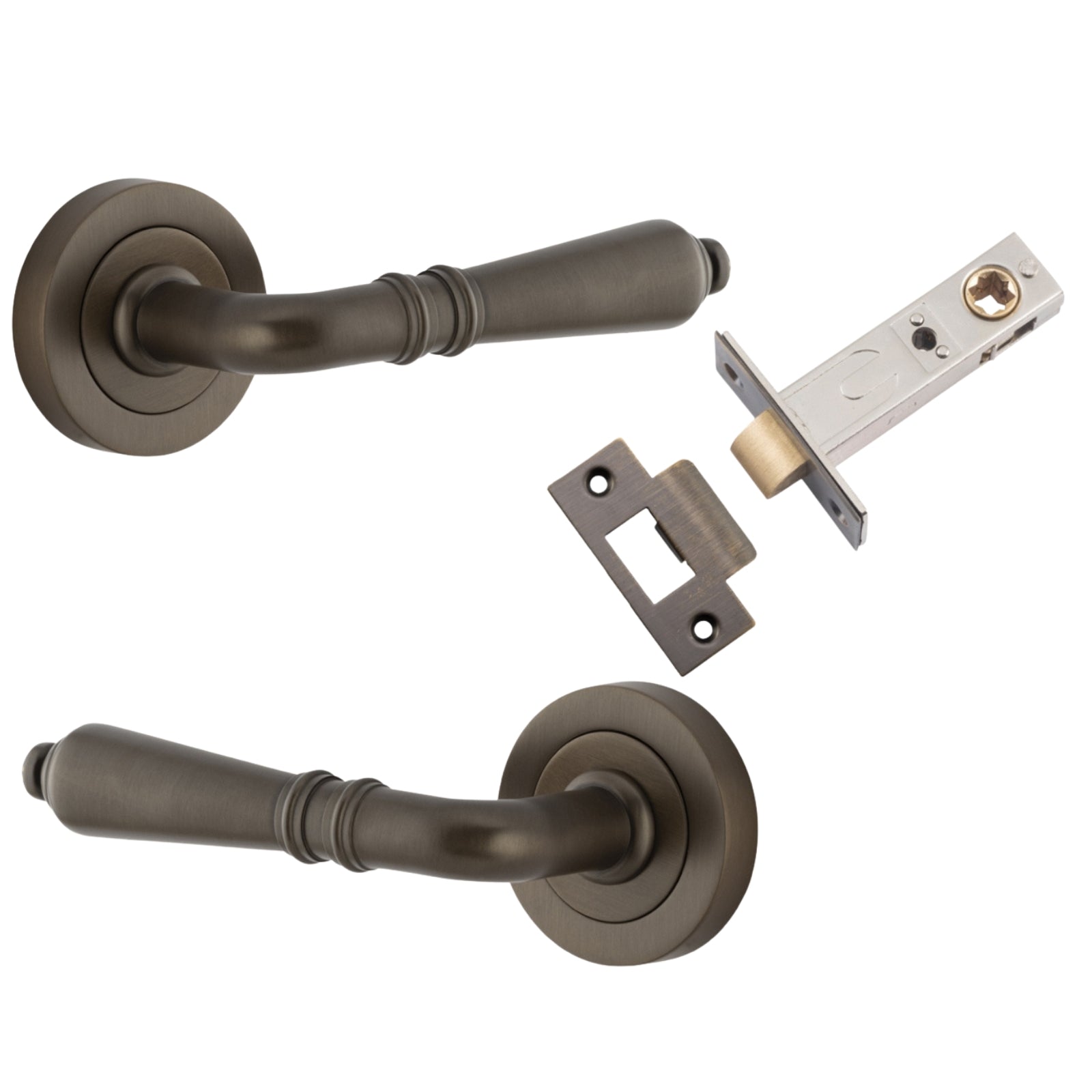 Iver Sarlat Lever Round Rose Passage Kit Signature Brass 9201KPASS60 - The Blue Space