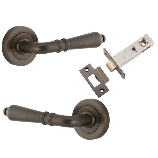 Iver Sarlat Lever Round Rose Passage Kit Signature Brass 9201KPASS60 - The Blue Space