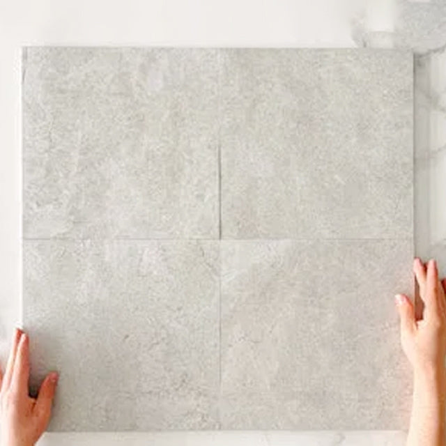 Ivory Tilly Tundra Stone Tile Matte Tech Grip 600 x 600 x 10mm Porcelain