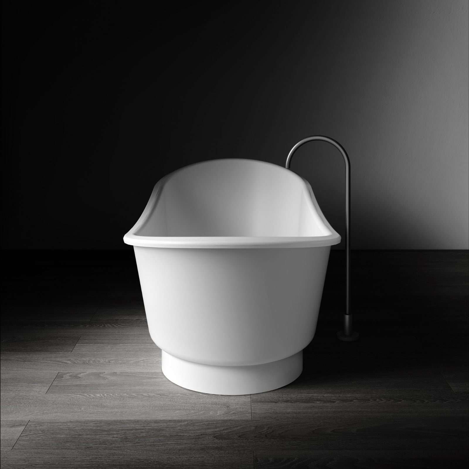 Lifestyle 4 Kaskade Naomi Freestanding Slipper Stone Bath Matte White 1700mm VX110-1700 - The Blue Space