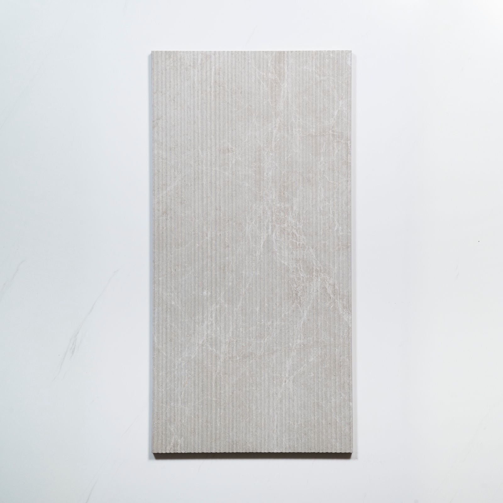 No Hand Kew Pearl Ribbed Decor Porcelain Tile 300 x 600mm PISBIF1 - The Blue Space