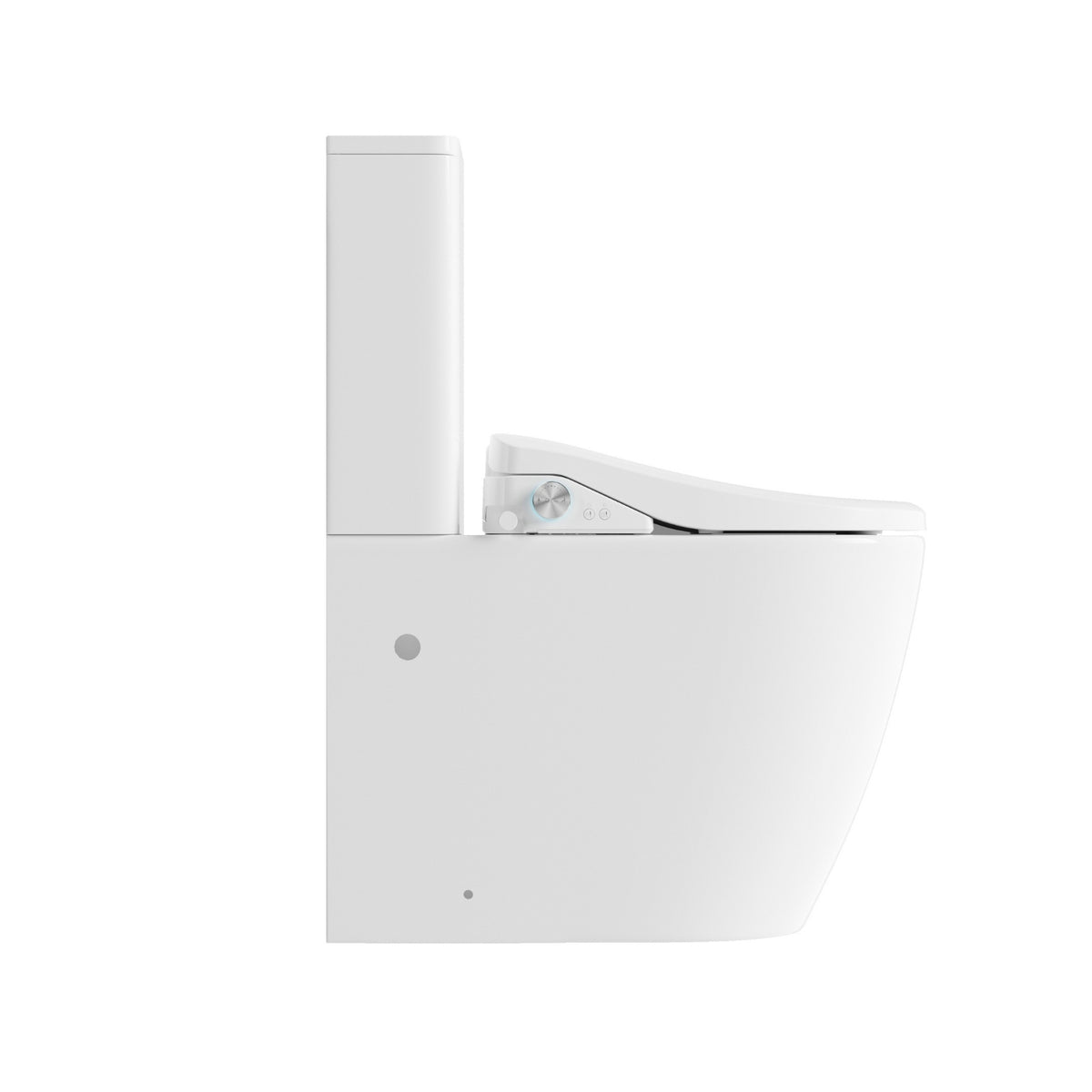 Side Catania Rimless Bidet Toilet Suite Extra Height BS35S-TL6086A - The Blue Space
