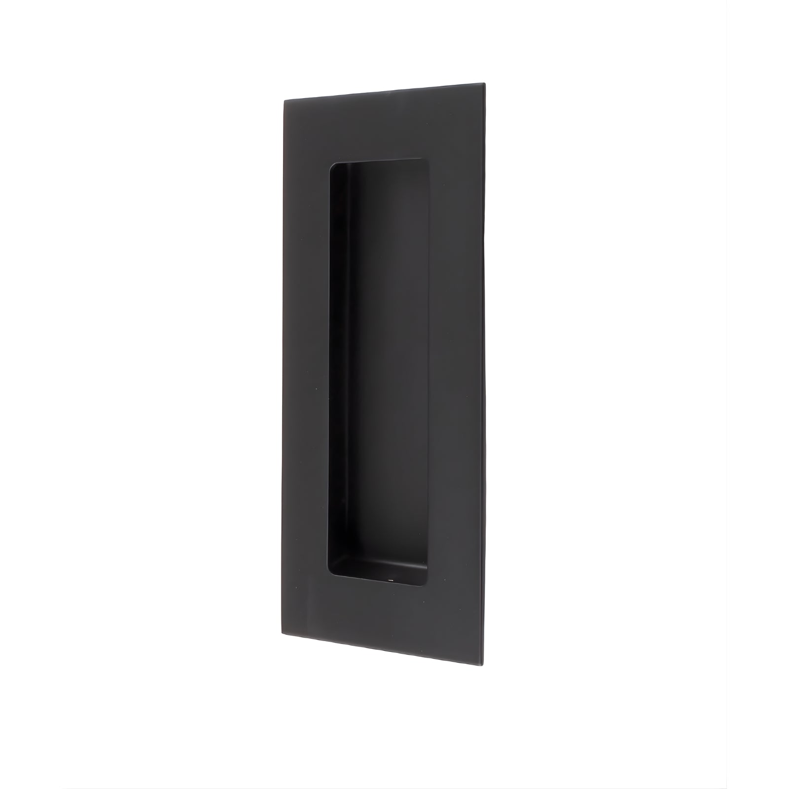 Lane Flush Pull Handle Rectangle 120mm Matte Black L996298 - The Blue Space