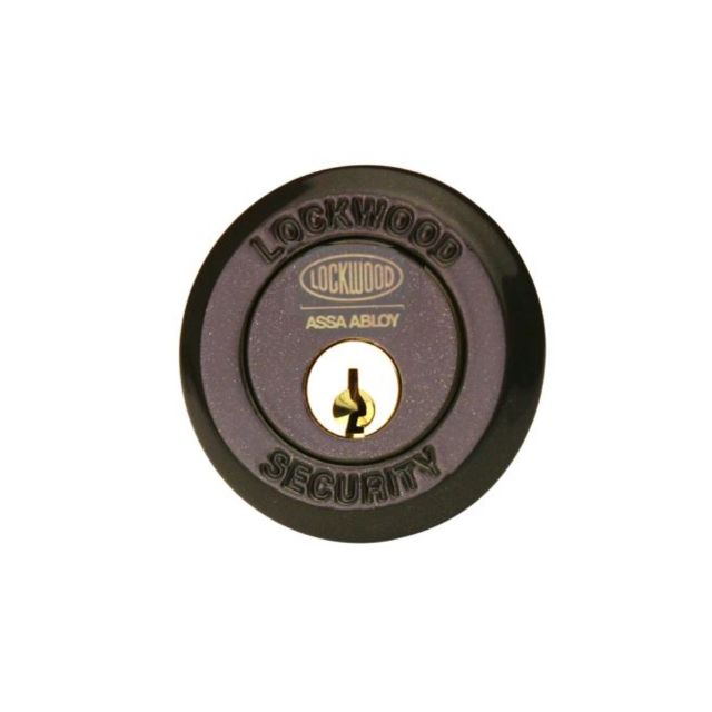 Lock Lockwood 001 Double Cylinder Deadlatch Knob with Open In Strike Brown 001-1K1BRNDP - The Blue Space