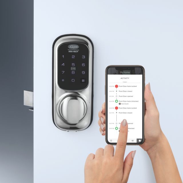 Access App Lockwood 001 Touch Plus Smart Deadlatch Chrome Plate LWL-001TDDL-CPDP - The Blue Space 