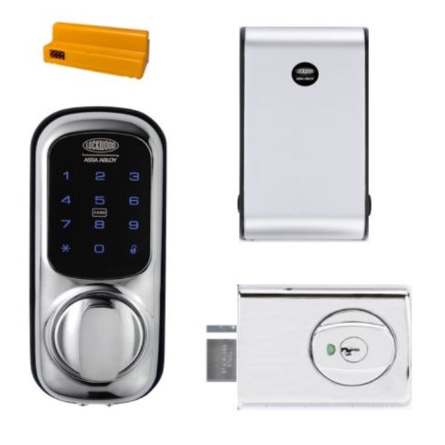 Lockwood 001 Touch Plus Smart Deadlatch Chrome Plate