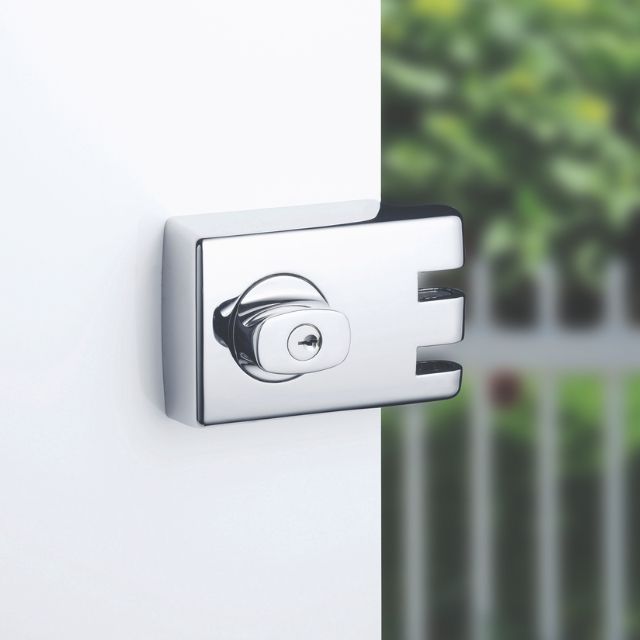 Lockwood 355 Double Cylinder Deadlock Chrome Plate