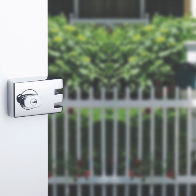 Lockwood 355 Double Cylinder Deadlock Chrome Plate