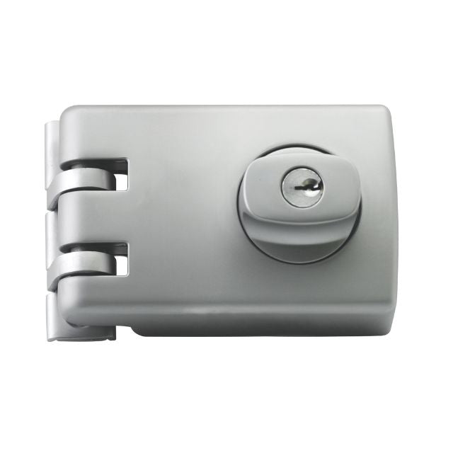 Exterior Lockwood 355 Double Cylinder Deadlock Satin Chrome Pearl 355-NSPDP - The Blue Space