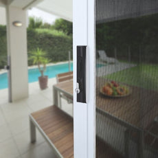 Lifestyle Lockwood 8653 Sliding Security Screen Door Lock Black 8653BLKDP - The Blue Space