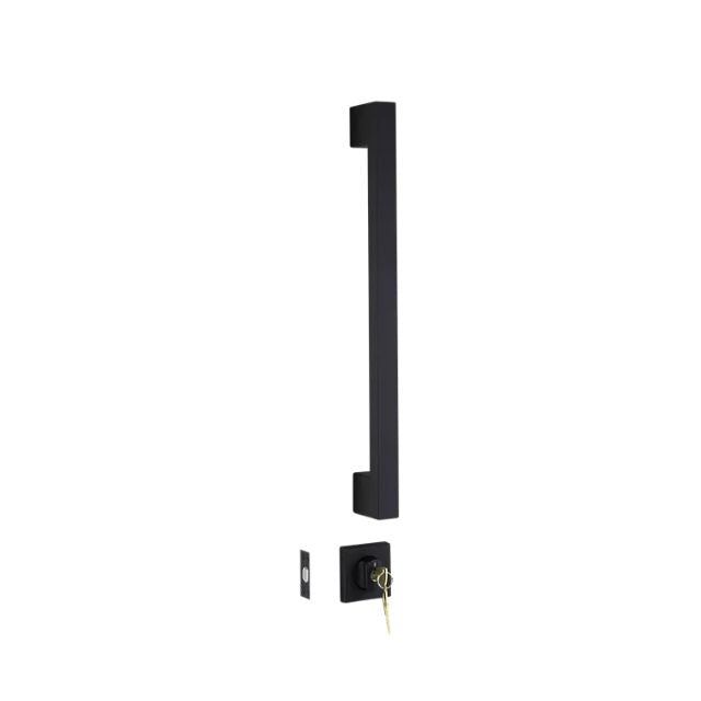 Lockwood Paradigm Pull Handle Lockset - Double Cylinder Deadbolt Matte Black